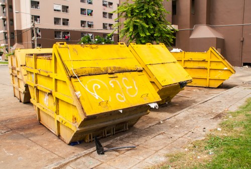 Construction site with cleared debris