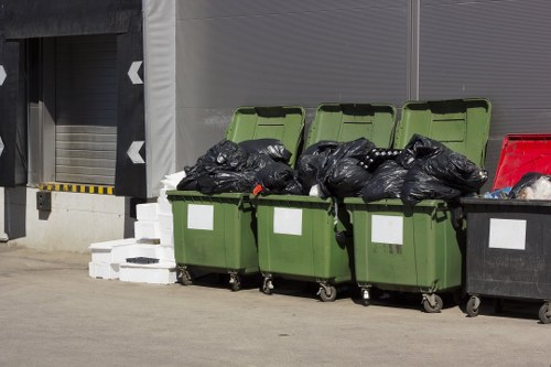 Professional junk removal services handling large furniture items