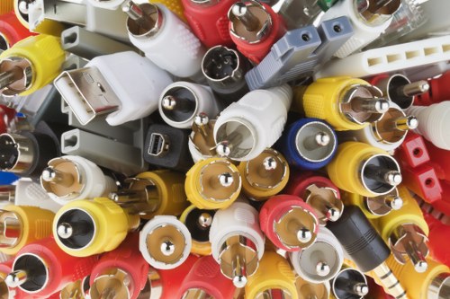 Secured waste truck transporting mixed junk and recyclables