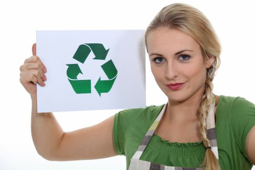 Sustainable waste disposal practices during flat clearance