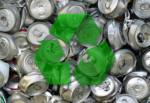 Assessment of items for recycling and disposal by junk removal services